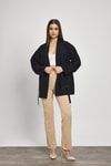 Siyah Cep Detay Kimono 4194A