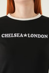 Siyah Chelsea London Baskılı Badi 8341A