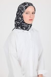 Siyah Desenli Eşarp 5694