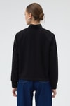 Siyah Dik Yaka Reglan Kol Kadın Sweat 8252A
