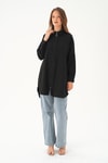 Siyah Fermuar Detay Tunik 4139A