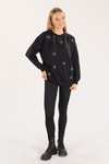 Siyah Göz Nakışlı Oversize Sweat 1543