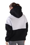 Siyah-Gri Fermuar Detay Çift Renk Sweat 9144M