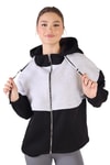 Siyah-Gri Fermuar Detay Çift Renk Sweat 9144M