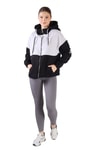 Siyah-Gri Fermuar Detay Çift Renk Sweat 9144M