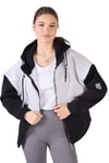 Siyah-Gri Fermuar Detay Çift Renk Sweat 9144M