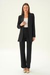 Siyah Hakim Yaka Ceket 6898A