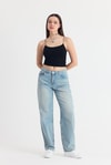 Siyah İnce Askılı Fitted Basic Atalet 947