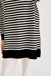 Siyah İnce Çizgi Polo Yaka Tunik 5345