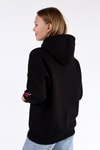 Siyah Kalp Nakışlı Sweat 9154M
