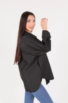 Siyah Kapitone Oversize Ceket 1017
