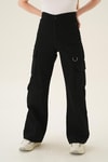 Siyah Kargo Cep Detay Jean 13100