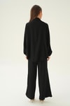 Siyah Kimono Pantolon Takım 6657A