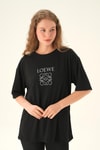 Siyah Loewe Baskı Tişört 21552