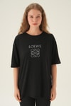 Siyah Loewe Baskı Tişört 21552