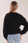 Siyah Manhattan Baskılı Sweat 3110