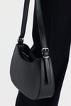 Siyah Oval Baget Çanta 3001