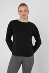 Siyah Oval Kesim Oysho Sweat 3007