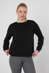 Siyah Oval Kesim Oysho Sweat 3007