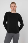 Siyah Oval Kesim Oysho Sweat 3007