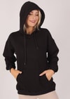 Siyah Oversize Bağcıklı Sweat 8135M