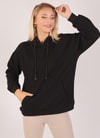 Siyah Oversize Bağcıklı Sweat 8135M