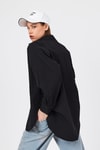 Siyah Oversize Basic Uzun Gömlek 4664A