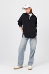 Siyah Oversize Basic Uzun Gömlek 4664A