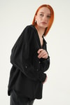 Siyah Oversize Gömlek 2893