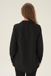 Siyah Oversize Gömlek 6885A