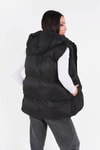Siyah Oversize Yelek 0015-1