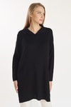 Siyah Polo Yaka Tunik 5410