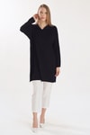 Siyah Polo Yaka Tunik 5410