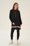 Siyah Püsküllü Tunik 25054