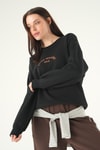 Siyah Saint Paradiso Baskılı Sweat 1036