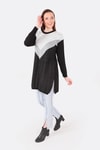 Siyah Simli Triko Tunik 1475