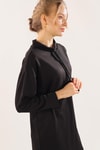 Siyah Yaka Bağcık Sweat 7383