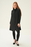 Siyah Yaka Fırfır Detay Tunik 15513