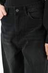 Siyah Yüksek Bel Baggy Jean 1061