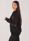 Siyah Zincir Detay Sweat 9017M