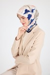 Somon Yaprak Desen Eşarp 3004