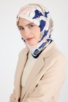 Somon Yaprak Desen Eşarp 3004