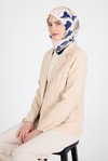 Somon Yaprak Desen Eşarp 3004