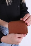Taba Fermuarlı Mini Cüzdan 024