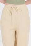 Taş  %100 Pamuk Müslin Palazzo/Bol Paça Pantolon 8056A