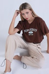 Taş Bel Detay Paraşüt Pantolon 5026