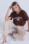Taş Bel Detay Paraşüt Pantolon 5026