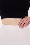 Taş Bol Paça Bel Lastikli Bürümcük Kumaş Pantolon 2466