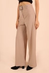 Taş Bol Paça Kemerli Pantolon 5059