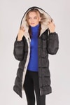 Taş Çift Renkli Oversize Mont 0021-1
